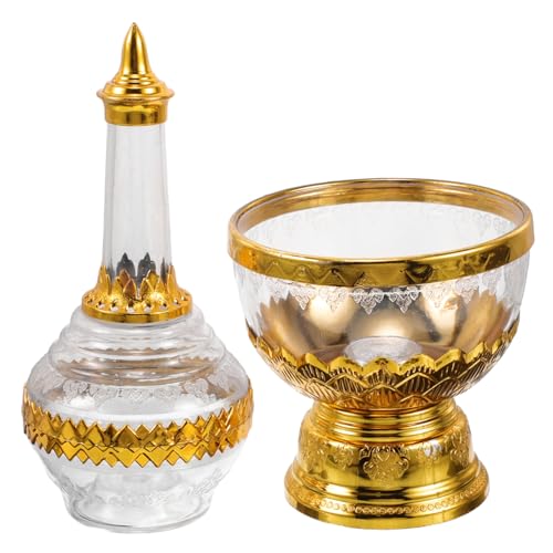 TOPPERFUN Tropfflasche Weihwasserbecher Weihwasserflasche Christliche Reiseflasche Taufwasserbehälter Taufgeschenk Taufdeko Gebetsschalen Altarschale Glas Transparent von TOPPERFUN