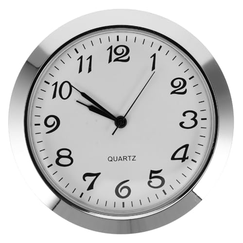 TOPPERFUN Uhreinsatz Einsatz für eine Uhr mit römischen Ziffern Austausch des Uhreneinsatzes Metall Silver von TOPPERFUN