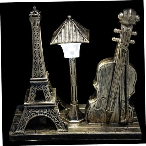 TOPPERFUN Vintage Eiffelturm Nachtlicht Tischlampe Romantische Deko für Schlafzimmer und als Schreibtischbeleuchtung und Stimmungsvolle Raumgestaltung von TOPPERFUN
