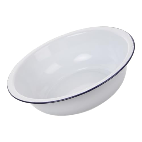 TOPPERFUN Emaillegeschirr-schüssel Runde Schüssel Zum Servieren Von Salat Und Obst Stapelbar Für Küche Metall Nest Waschbecken Retro Altmodisch Groß Mix Tablett TOPPERFUN Emaillegeschirr-schüssel Runde Schüssel Zum Servieren Von Salat Und Obst Stapelbar Für Küche Metall Nest Waschbecken Retro Altmodisch Groß Mix Tablett von TOPPERFUN