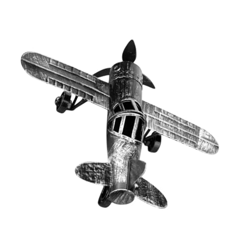 TOPPERFUN Metallflugzeugmodell Vintage Retro Metall Flugzeug Dekoration Für Esstisch Auto Büro Schlafzimmer Für Flugzeug Modell Sammler von TOPPERFUN