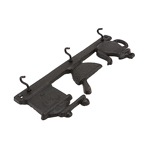 TOPPERFUN Vintage Garderobenhaken aus Gusseisen Kettle Style Huthaken Stilvoller Wandhaken für Flur Schlafzimmer Bad und Küche Robust Umweltfreundlich und Dekorativ von TOPPERFUN