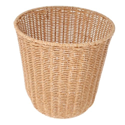 TOPPERFUN Wäschekorb aus Geflochtenem Material Multifunktional Abfallkorb und Aufbewahrungskorb Höhe für Minimalistisches Zuhause Robust von TOPPERFUN