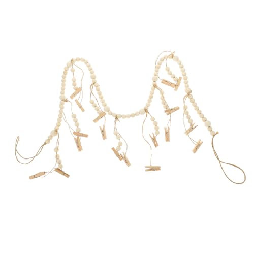 TOPPERFUN Wandbehang mit Holzperlengirlande und Clips Ästhetisches Fotodisplay für Kreative Raumgestaltung Vielseitig Einsetzbar Foto und Haarnadelhalter Perfektes TOPPERFUN Wandbehang mit Holzperlengirlande und Clips Ästhetisches Fotodisplay für Kreative Raumgestaltung Vielseitig Einsetzbar Foto und Haarnadelhalter Perfektes von TOPPERFUN