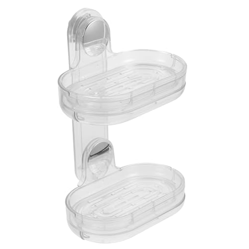 TOPPERFUN Wandseifenhalter ohne Bohren Stufige Seifenschale mit Abfluss für Badezimmer und Küche Selbstklebend zur Aufbewahrung und Organisation von Seifen Transparentes Design TOPPERFUN Wandseifenhalter ohne Bohren Stufige Seifenschale mit Abfluss für Badezimmer und Küche Selbstklebend zur Aufbewahrung und Organisation von Seifen Transparentes Design von TOPPERFUN