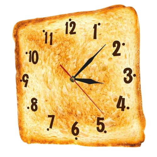TOPPERFUN Brotförmige Wanduhr Für Zuhause Moderne Wanddekoration Für Wohnzimmer Und Küche Leichte Hängende Uhr Praktische Uhr Für Bäckereien Lautloses Quarzwerk TOPPERFUN Brotförmige Wanduhr Für Zuhause Moderne Wanddekoration Für Wohnzimmer Und Küche Leichte Hängende Uhr Praktische Uhr Für Bäckereien Lautloses Quarzwerk von TOPPERFUN
