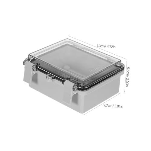 TOPPERFUN Wasserdichte Elektro abzweigdose mit Klappdeckel und Montageplatte Wetterfeste Kabelbox für Außenbereich Sichere Stromversorgung bei Notfallreparaturen und Temporärer Verkabelung von TOPPERFUN