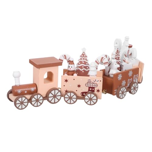 TOPPERFUN Weihnachts-holzeisenbahn Mini-Set mit Schneemann und Tannenbaum Bunte Tischdekoration aus Holz für Festliche Wohnungs Kamin-deko Langlebiges Xmas Express Zug Ornament TOPPERFUN Weihnachts-holzeisenbahn Mini-Set mit Schneemann und Tannenbaum Bunte Tischdekoration aus Holz für Festliche Wohnungs Kamin-deko Langlebiges Xmas Express Zug Ornament von TOPPERFUN