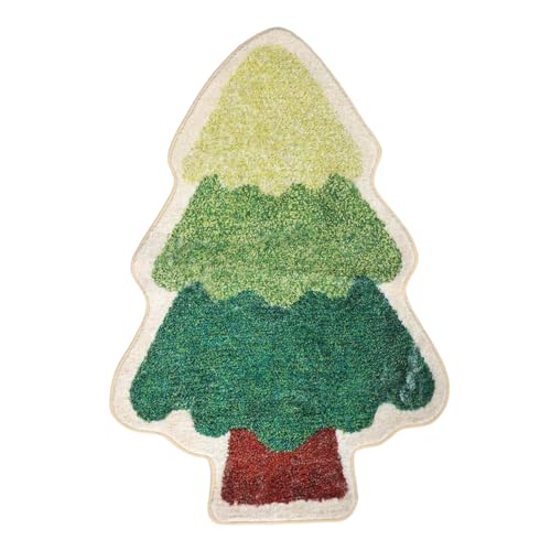 TOPPERFUN Weihnachtsteppich Weihnachtsbaumform Rutschfester Weicher Plüsch Teppichmatte Wohnzimmer Schlafzimmer Kinderzimmer Festlicher Bereichsteppich Hochdichter Samtiger Weihnachtsbaum TOPPERFUN Weihnachtsteppich Weihnachtsbaumform Rutschfester Weicher Plüsch Teppichmatte Wohnzimmer Schlafzimmer Kinderzimmer Festlicher Bereichsteppich Hochdichter Samtiger Weihnachtsbaum von TOPPERFUN