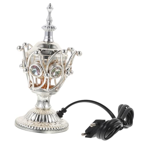 TOPPERFUN Weihrauchbrenner Aus Metall Arabischer Iron Buddhist Burner Plug in Incense Holder Bakhoor Electric Burner Ramadan Weihrauchbrenner Tragbar Weihrauchbrennersitz Eisen von TOPPERFUN