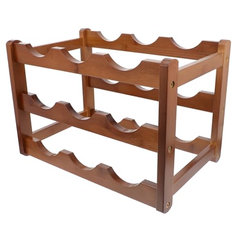 TOPPERFUN Weinregal Praktischer Weinflaschenständer Für Haushalt Stabil Dekorativ Für Flaschen Perfektes Aufbewahrungssystem Für Bar Küche Und Restaurant von TOPPERFUN