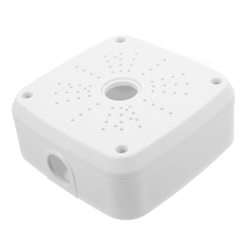 TOPPERFUN Wetterfeste Kabelabdeckung mit Aufbewahrungsbox für Außenüberwachungskameras Kunststoff Schutzbox für Kabelmanagement Einfache Montage an Wand Decke oder Hängend Inklusive von TOPPERFUN