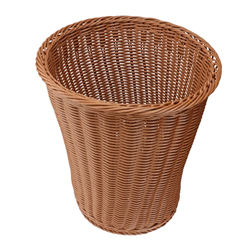 TOPPERFUN Woven Rattan Trash Can Kreativer Müllbehälter ohne Deckel für Wohnzimmer Schlafzimmer Büro Multifunktionaler Korb zur Aufbewahrung Umweltfreundliches Design Kompakt TOPPERFUN Woven Rattan Trash Can Kreativer Müllbehälter ohne Deckel für Wohnzimmer Schlafzimmer Büro Multifunktionaler Korb zur Aufbewahrung Umweltfreundliches Design Kompakt von TOPPERFUN