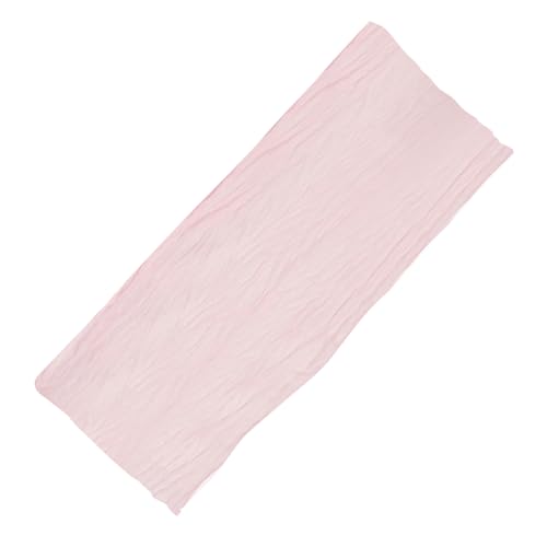 TOPPERFUN Wrinkled Boho Tischläufer Faltbare Tischdecke für Hochzeiten Partys und Vielseitige Dekoration für Esszimmer und Festlichkeiten von TOPPERFUN