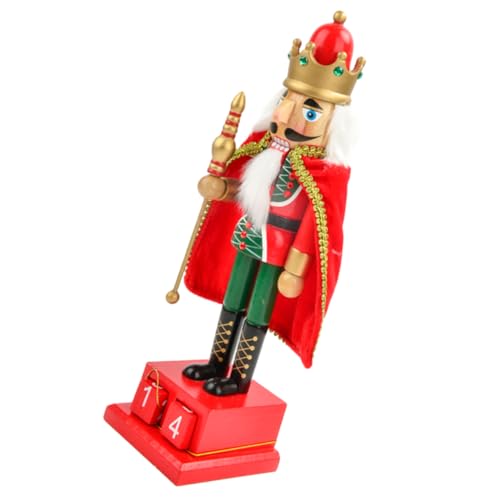 TOPPERFUN Xmas Holz Weihnachts Countdown Kalender Dekoration für Festliche Anlässe Schreibtisch Deko und Weihnachtsfeiern Kreatives Ornament für Zuhause und Büro von TOPPERFUN
