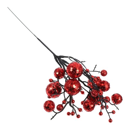 TOPPERFUN künstliche Beerenstecklinge funkeln Stiele wählt Fälschung Stechpalme Kranz simulierter Blumenspray gefälschte Winterbeere künstlicher Beerenstiel Weihnachtsbeeren Zweige PVC rot TOPPERFUN künstliche Beerenstecklinge funkeln Stiele wählt Fälschung Stechpalme Kranz simulierter Blumenspray gefälschte Winterbeere künstlicher Beerenstiel Weihnachtsbeeren Zweige PVC rot von TOPPERFUN