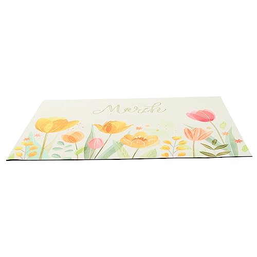 TOPPERFUN rutschfeste Badematte Saugfähiger Badezimmerteppich mit Blumenmuster Weiche und Strapazierfähige Bodenmatte für Bad Küche Wc und Schwimmbad von TOPPERFUN
