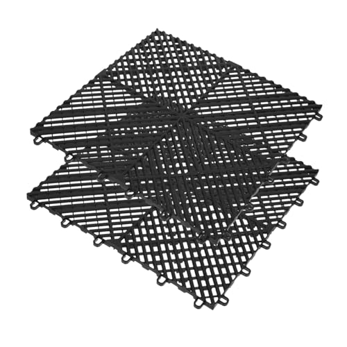 TOPPERFUN 2stücke rutschfeste Interlocking Duschmatte Drainage Bodenfliesen Für Badezimmer Und Pool Langlebige Kunststoffmatten Effiziente Wasserableitung rutschfest Und Sicher von TOPPERFUN