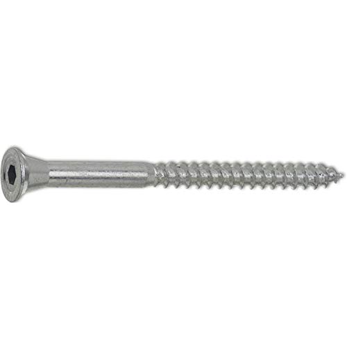 TOPROC 2303/04 Topsix Senkholzschraube 6.0 x 70 mit Innensechskant 4mm verzinkt-blau von TOPROC