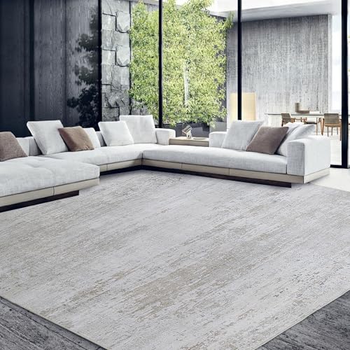 TOPROUD 200 * 300 cm Moderner Teppich für Wohnzimmer und Schlafzimmer, großer Boho-Teppich mit abstrakten Mustern und Rutschfester Rückseite für Innenräume, Büros und Esszimmer (Khaki, 6 * 9 ft) TOPROUD 200 * 300 cm Moderner Teppich für Wohnzimmer und Schlafzimmer, großer Boho-Teppich mit abstrakten Mustern und Rutschfester Rückseite für Innenräume, Büros und Esszimmer (Khaki, 6 * 9 ft) von TOPROUD