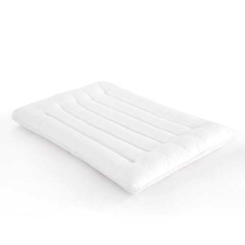 TOPROUD Ultraflaches Kissen Zum Schlafen, DüNnes Kissen FüR RüCkenschläFer, 6.5 cm-Hohes BauchschläFerkissen, Schlankes Bettkissen Zur Linderung Von Nackenschmerzen (Queen-Size, 80 * 40 cm) von TOPROUD