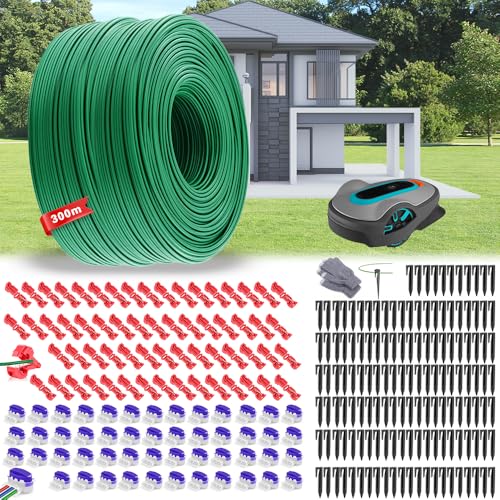 300m Universal Begrenzungskabel Mähroboter,Begrenzungsdraht Mähroboter,Mähroboter Kabel Ø2,7mm,Rasenmäher Draht aus Verzinktem Kupfer,Rasenroboter Begrenzungskabel,Rasenroboter Zubehör 300m Universal Begrenzungskabel Mähroboter,Begrenzungsdraht Mähroboter,Mähroboter Kabel Ø2,7mm,Rasenmäher Draht aus Verzinktem Kupfer,Rasenroboter Begrenzungskabel,Rasenroboter Zubehör von TOPRUNYI