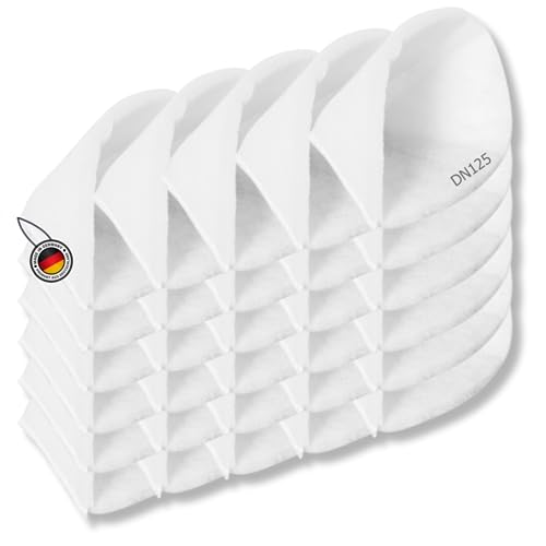 Tops Kegelfilter DN 125 | 30x Kegelfilter G4 | Filter Lüftungsanlage | Kegelfilter Lüftungsanlage | Kegelfilter DN 125 G4 | Filtervlies Lüftung | Kegelfilter Abluft | Filtermatte G4 | Ø125x200mm von TOPS
