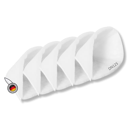 Tops Kegelfilter DN 125 | 5x Kegelfilter G4 | Filter Lüftungsanlage | Kegelfilter Lüftungsanlage | Kegelfilter DN 125 G4 | Filtervlies Lüftung | Kegelfilter Abluft | Filtermatte G4 | Ø125x200mm von TOPS