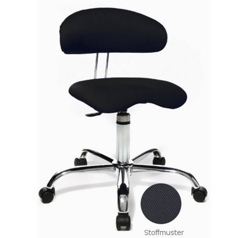 TOPSTAR Arbeitshocker Drehhocker SITNESS 40 Stoff ohne Armlehnen, drehbar von TOPSTAR
