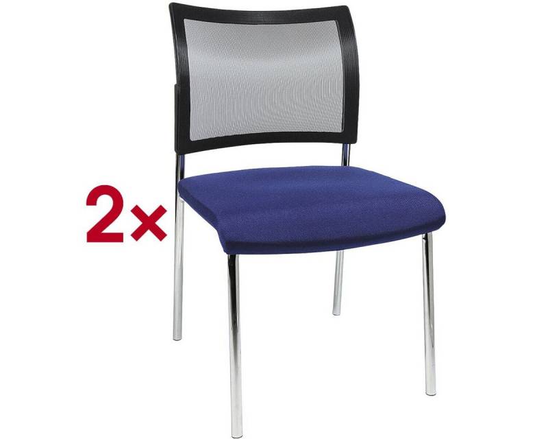 TOPSTAR Besucherstuhl Visit 10 (2 St), mit Netzrücken, stapelbar, (ohne Armlehnen) von TOPSTAR