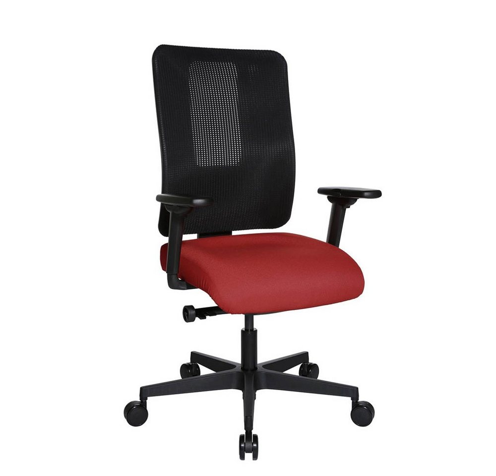 TOPSTAR Bürostuhl 1 Stuhl OX300 Bürostuhl Sitness Open X (N) Deluxe - burgundrot/schwarz von TOPSTAR