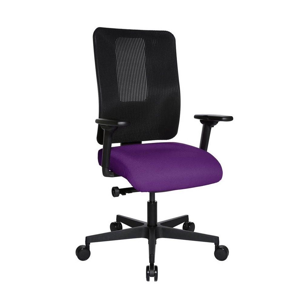 TOPSTAR Bürostuhl 1 Stuhl OX300 Bürostuhl Sitness Open X (N) Deluxe - lila/schwarz von TOPSTAR