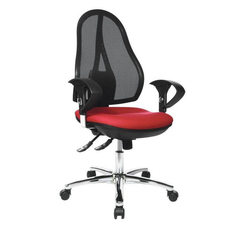 TOPSTAR Bürostuhl 1 Bürostuhl Open Point SY Deluxe - rot/schwarz von TOPSTAR