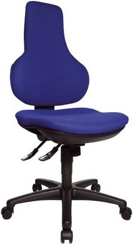 TOPSTAR Drehstuhl Bürodrehstuhl Ergo Point blau ohne Armlehnen von TOPSTAR
