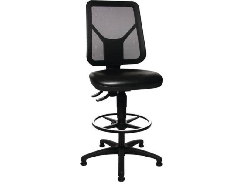 TOPSTAR Drehstuhl TOPSTAR 73280PU0T Arbeitsdrehstuhl TEC 80 C Bodengleiter + Fußring Po von TOPSTAR