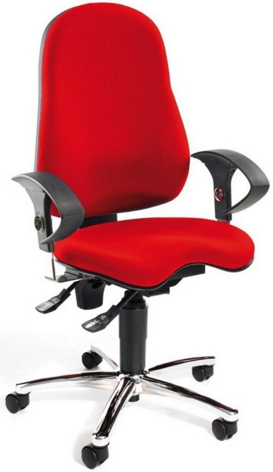 TOPSTAR Drehstuhl Bürodrehstuhl Sitness 10 rot. von TOPSTAR