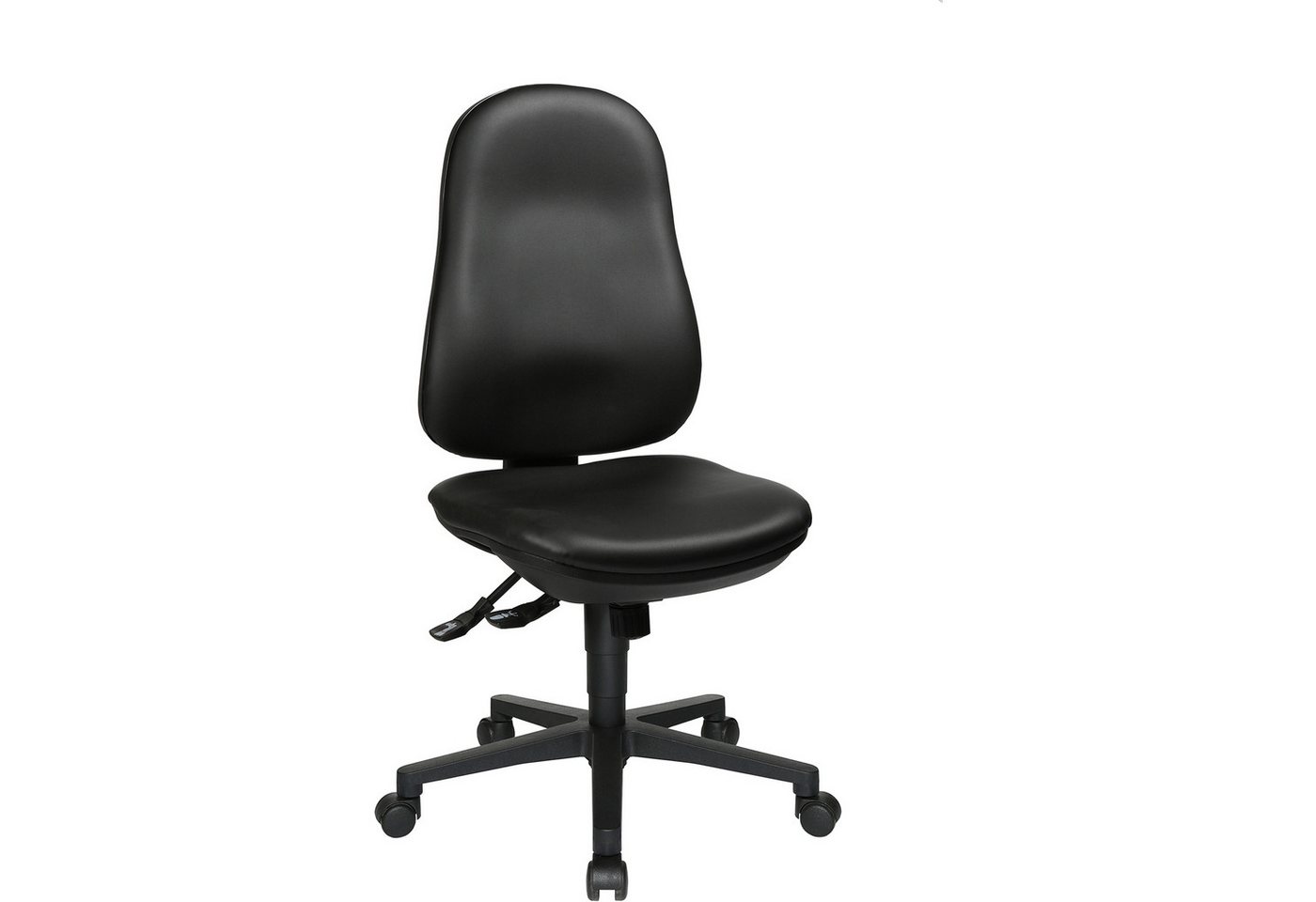 TOPSTAR Drehstuhl Bürodrehstuhl Support SY 8550D10 Kunstleder ohne Armlehnen schwarz von TOPSTAR