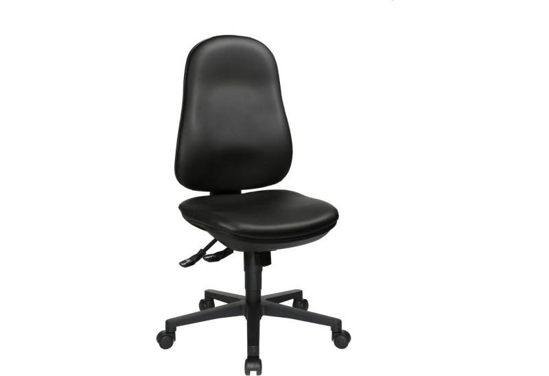 TOPSTAR Drehstuhl Bürodrehstuhl Support SY 8550D10 Kunstleder ohne Armlehnen schwarz von TOPSTAR