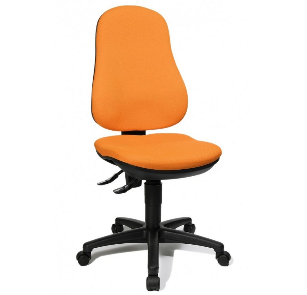 TOPSTAR Drehstuhl Hochwertiger Drehstuhl orange Bürostuhl ergonomische Form von TOPSTAR
