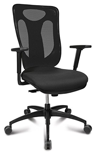 TOPSTAR Drehstuhl NET PRO 100 - Armlehnen - schwarz/schwarz - mit Toplift - TÜV geprüft - Synchron-Mechanik TOPSTAR Drehstuhl NET PRO 100 - Armlehnen - schwarz/schwarz - mit Toplift - TÜV geprüft - Synchron-Mechanik von TOPSTAR