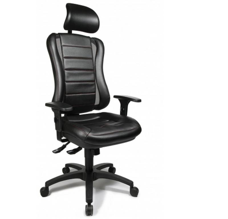 TOPSTAR Drehstuhl Profi Bürostuhl HEAD POINT RS Stoff mit Armlehnen (1 St), Ergonomischer Chefsessel, Schreibtischstuhl höhenverstellbar von TOPSTAR