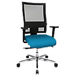 TOPSTAR Ergonomischer Bürostuhl Sitness® 60 Netzstoff, Stoff Blau von TOPSTAR