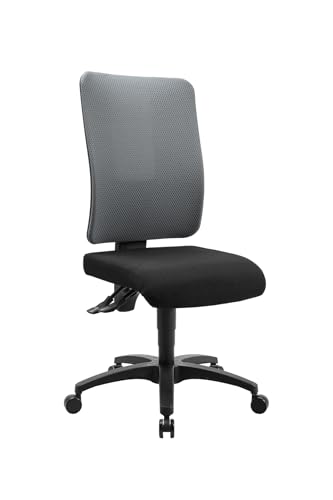 TOPSTAR Freestyle X, ergonomischer Schreibtischstuhl, Bürostuhl, Stoff dunkelgrau von TOPSTAR