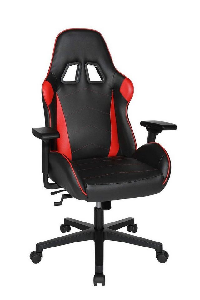 TOPSTAR Gaming-Stuhl Gaming Chair Bürostuhl SPEED CHAIR 2, Kunstleder Schwarz Rot, Top Star von TOPSTAR