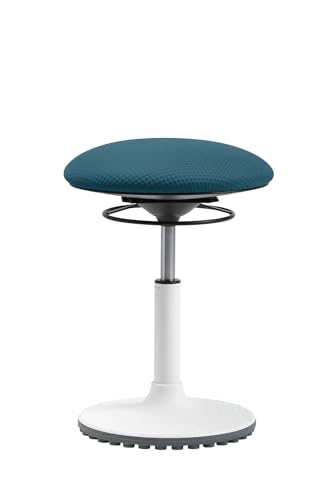 TOPSTAR Living Chair Move höhenverstellbarer Bürohocker, ergonomischer Arbeitshocker, drehbarer Sitz, Sitzhöhe von 45-58 cm, Petrol von TOPSTAR