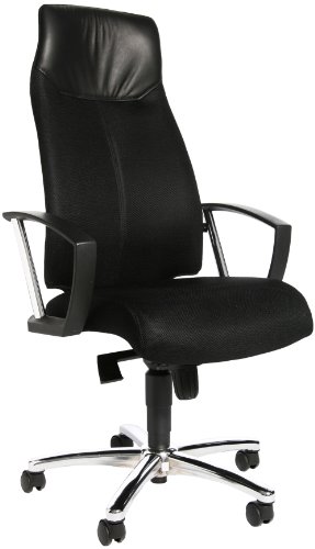 Topstar SU39A BG0 Bürostuhl High Sit up schwarz mit Armlehnen, 123 x 58 x 46 von TOPSTAR