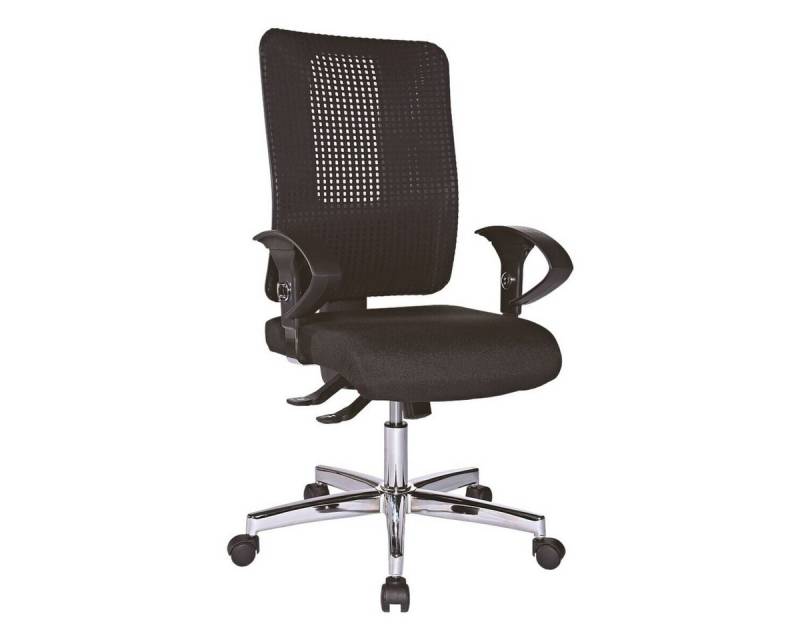 TOPSTAR Schreibtischstuhl Open XT (N), mit Armlehnen, Muldensitz und Netzlehne von TOPSTAR