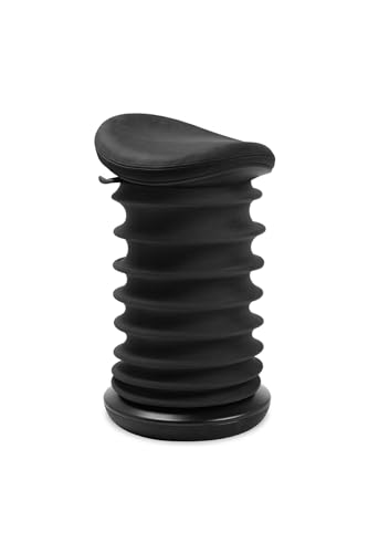 TOPSTAR Sitness 4D AGR-Zertifiziert Dynamischer Sitzhocker Leder Vinted Limited Edition schwarz schwarz - ergonomischer Bürohocker - höhenverstellbar - stärkt den Rücken - entlastet die Bandscheiben von TOPSTAR