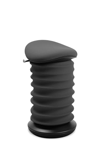 TOPSTAR Sitness 4D AGR-Zertifiziert Dynamischer Sitzhocker schwarz anthrazit- ergonomischer Bürohocker - höhenverstellbar - stärkt den Rücken - entlastet die Bandscheiben von TOPSTAR