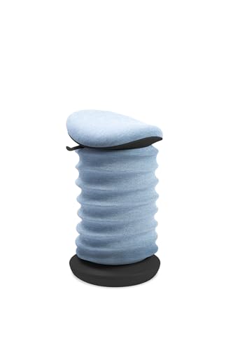 TOPSTAR Sitness 4D AGR-Zertifiziert Dynamischer Sitzhocker schwarz blau - ergonomischer Bürohocker - höhenverstellbar - stärkt den Rücken - entlastet die Bandscheiben von TOPSTAR